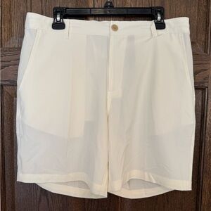 7 Diamonds Men's Cream Flat Front Shorts